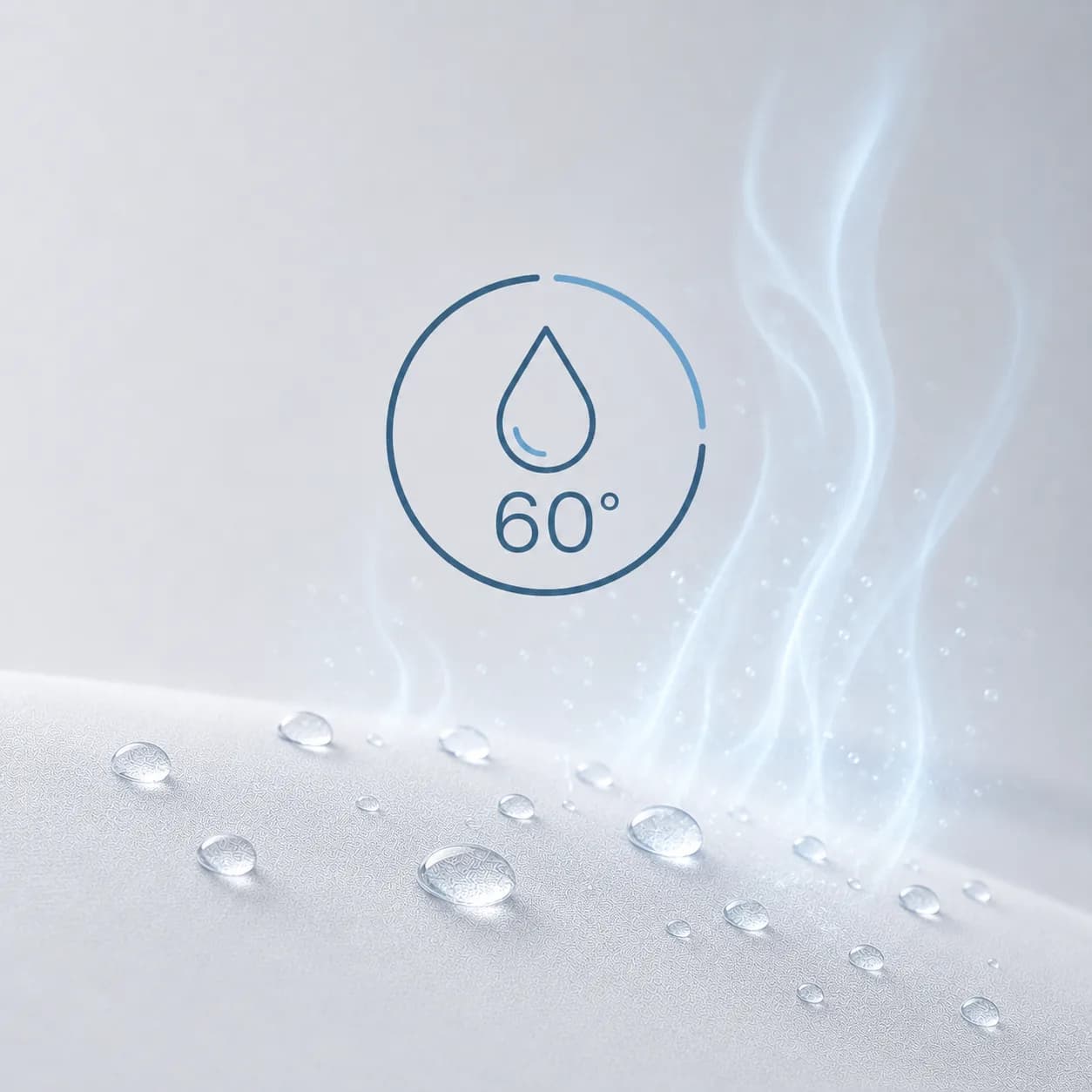 Anzeige: waschbar bei 90 °C und langlebig über 700 Waschgänge